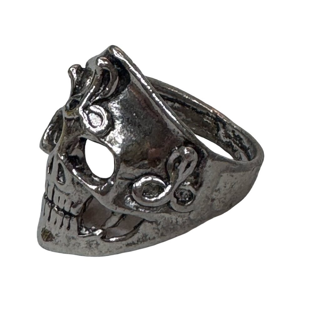 Vintage G&S Skull Cobra Ring Men Biker Statement Large Gothic Punk Heavy Sz 11.5